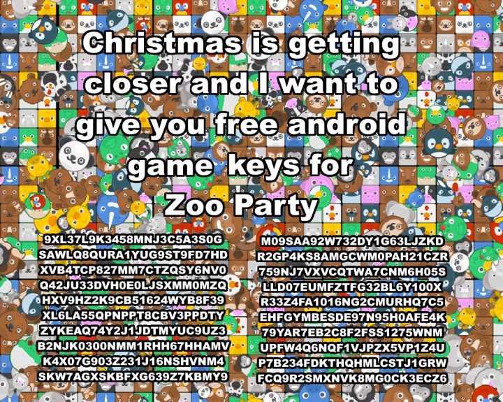 zoo party keys