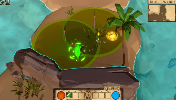 Black Beard enemy with his healing flag ability